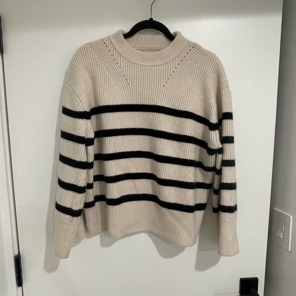 Zara oversized stripped sweater